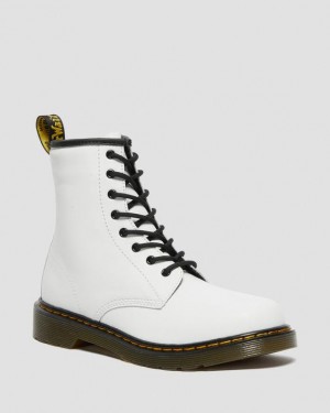 Dr Martens Youth 1460 Nahkaiset Pitsi Up Lasten Saappaat Valkoinen | Suomi_Dr49090