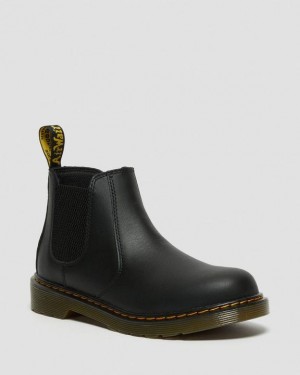 Dr Martens Youth 2976 Softy T Nahkaiset Chelsea Lasten Saappaat Mustat | Suomi_Dr77848