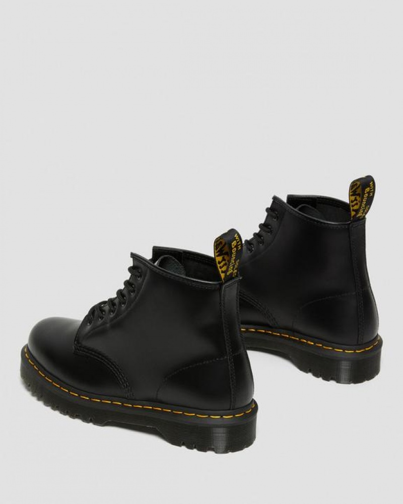 Dr Martens 101 Bex Smooth Nahkaiset Ankle Naisten Platform Kengät Mustat | Suomi_Dr77856