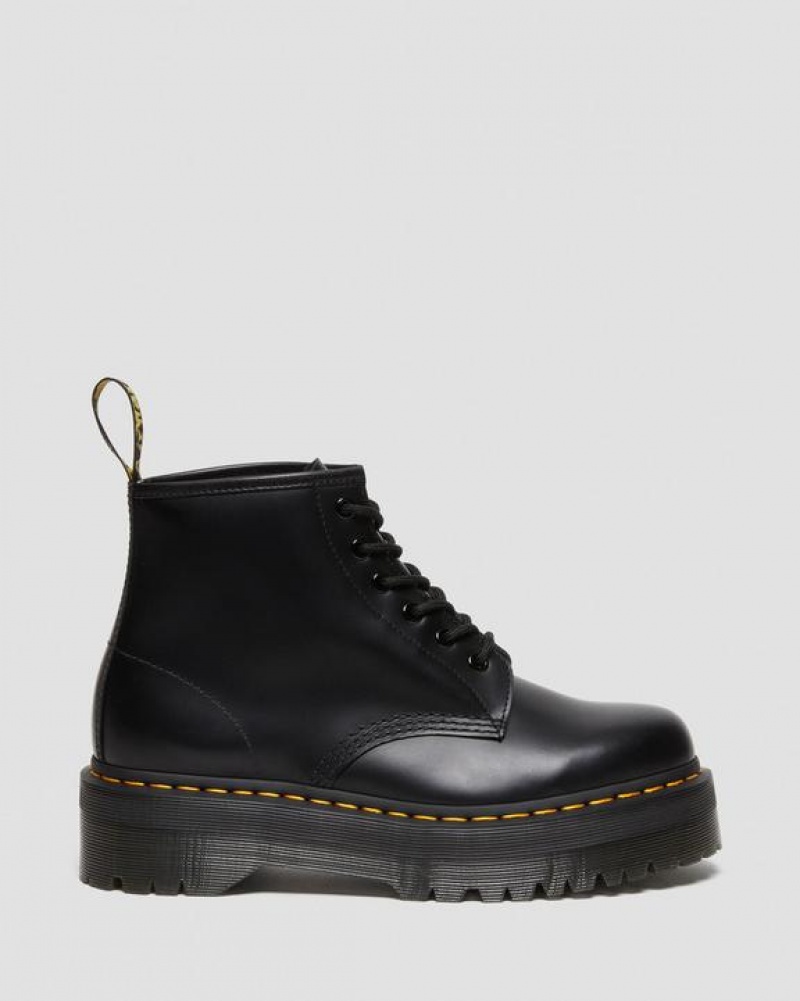 Dr Martens 101 Smooth Nahkaiset Ankle Miesten Platform Kengät Mustat | Suomi_Dr34934