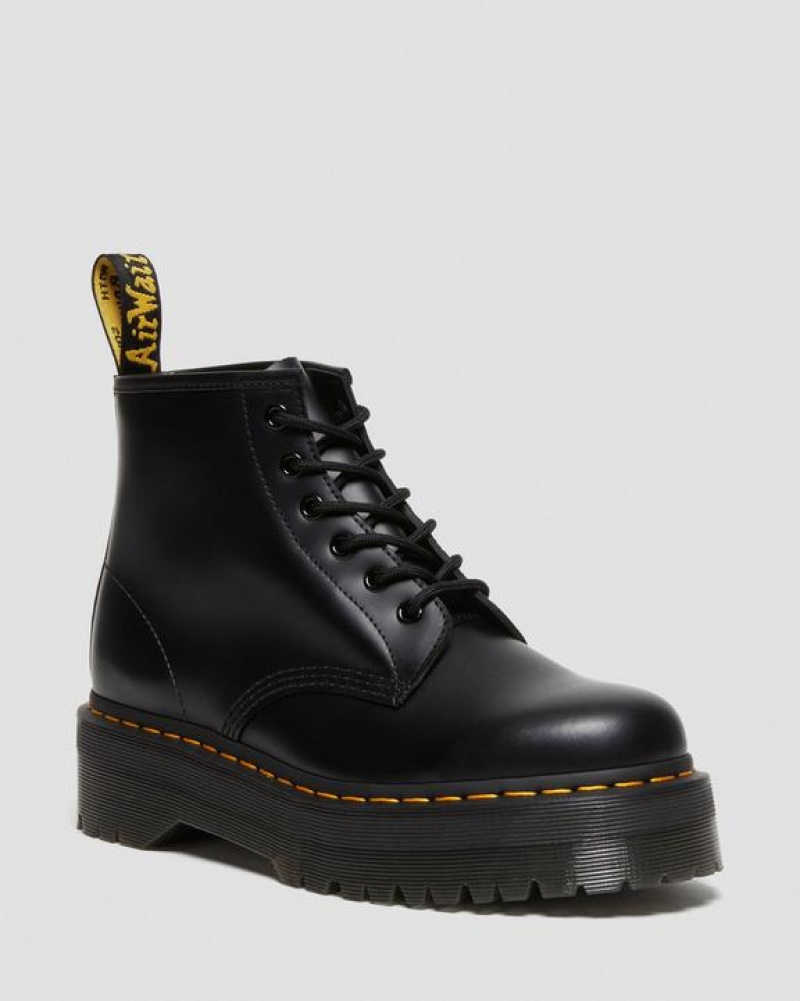 Dr Martens 101 Smooth Nahkaiset Ankle Miesten Platform Kengät Mustat | Suomi_Dr34934