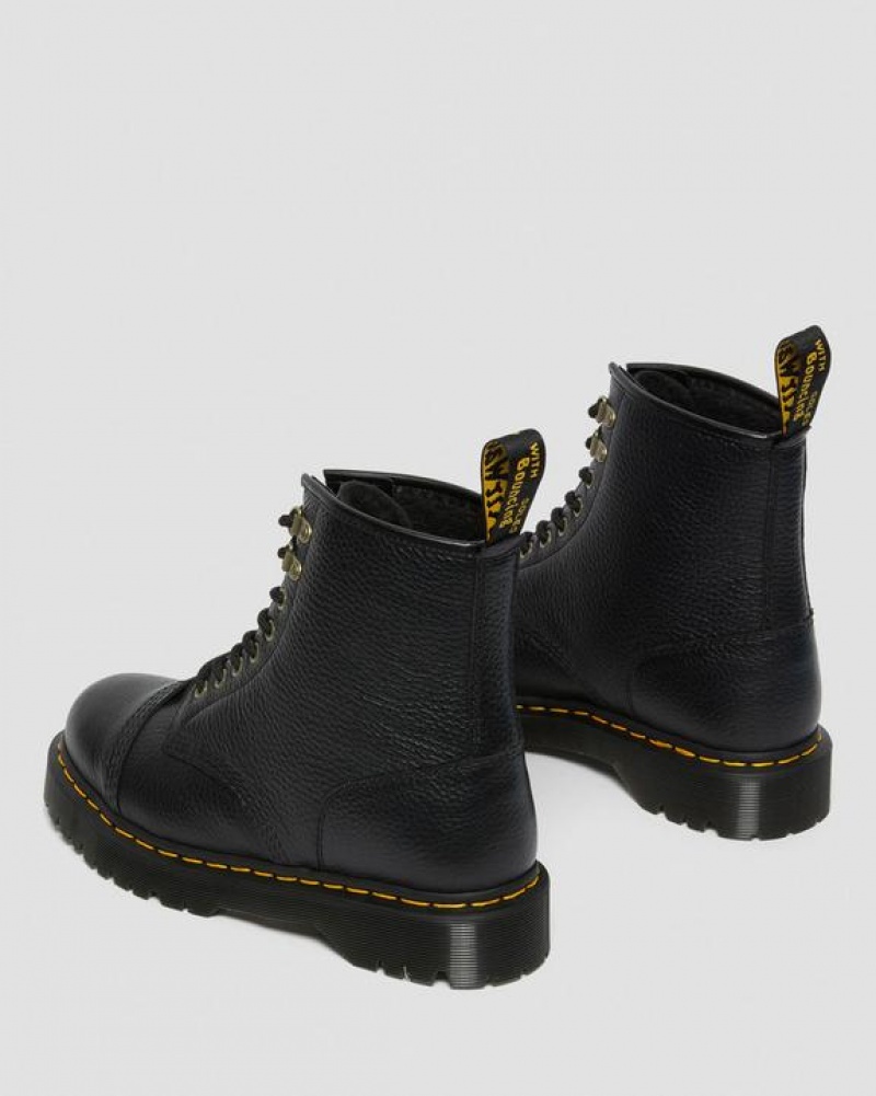 Dr Martens 1460 Bex Fleece-Vuoratut Nahkaiset Pitsi Up Naisten Saappaat Mustat | Suomi_Dr86973