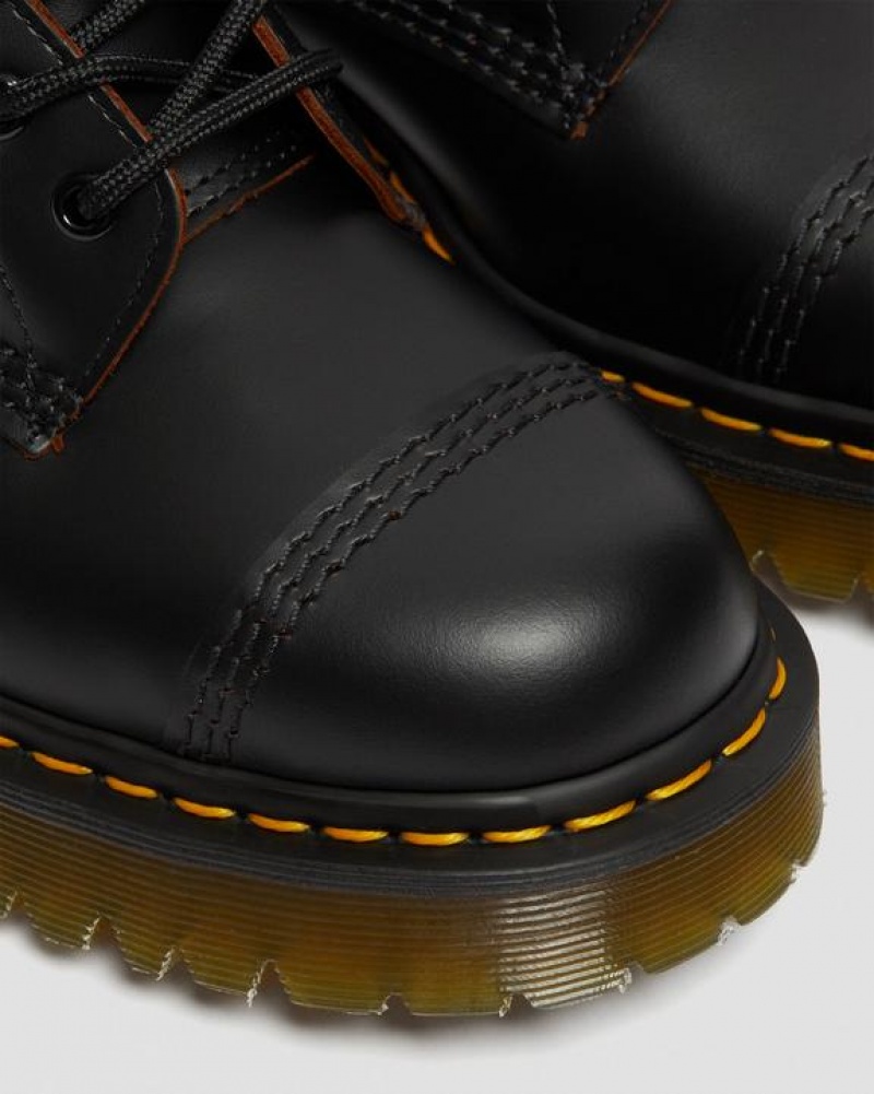 Dr Martens 1460 Bex Made in England Varvas Cap Pitsi Up Miesten Platform Kengät Mustat | Suomi_Dr45384