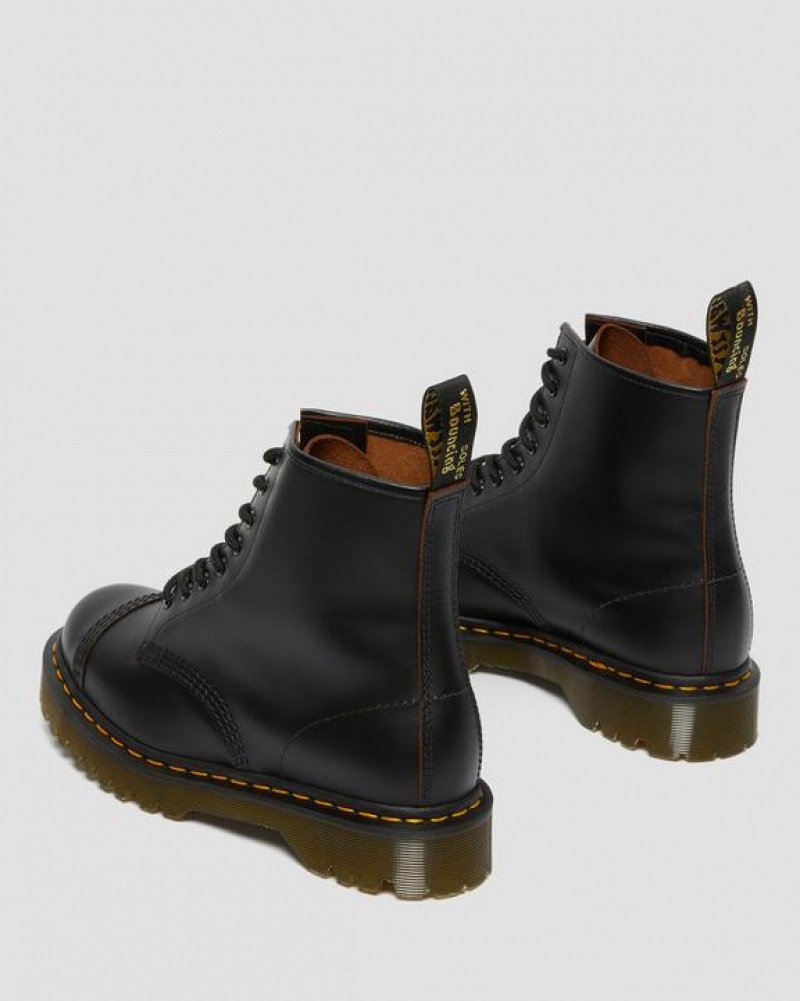 Dr Martens 1460 Bex Made in England Varvas Cap Pitsi Up Miesten Platform Kengät Mustat | Suomi_Dr45384