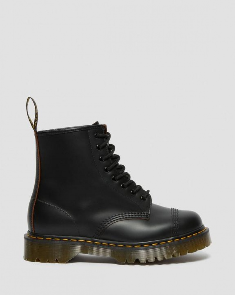 Dr Martens 1460 Bex Made in England Varvas Cap Pitsi Up Miesten Platform Kengät Mustat | Suomi_Dr45384