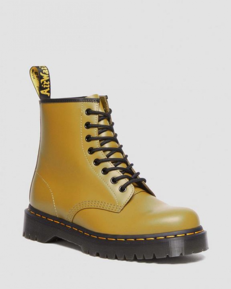 Dr Martens 1460 Bex Smooth Nahkaiset Pitsi Up Miesten Platform Kengät Oliivinvihreä | Suomi_Dr90930