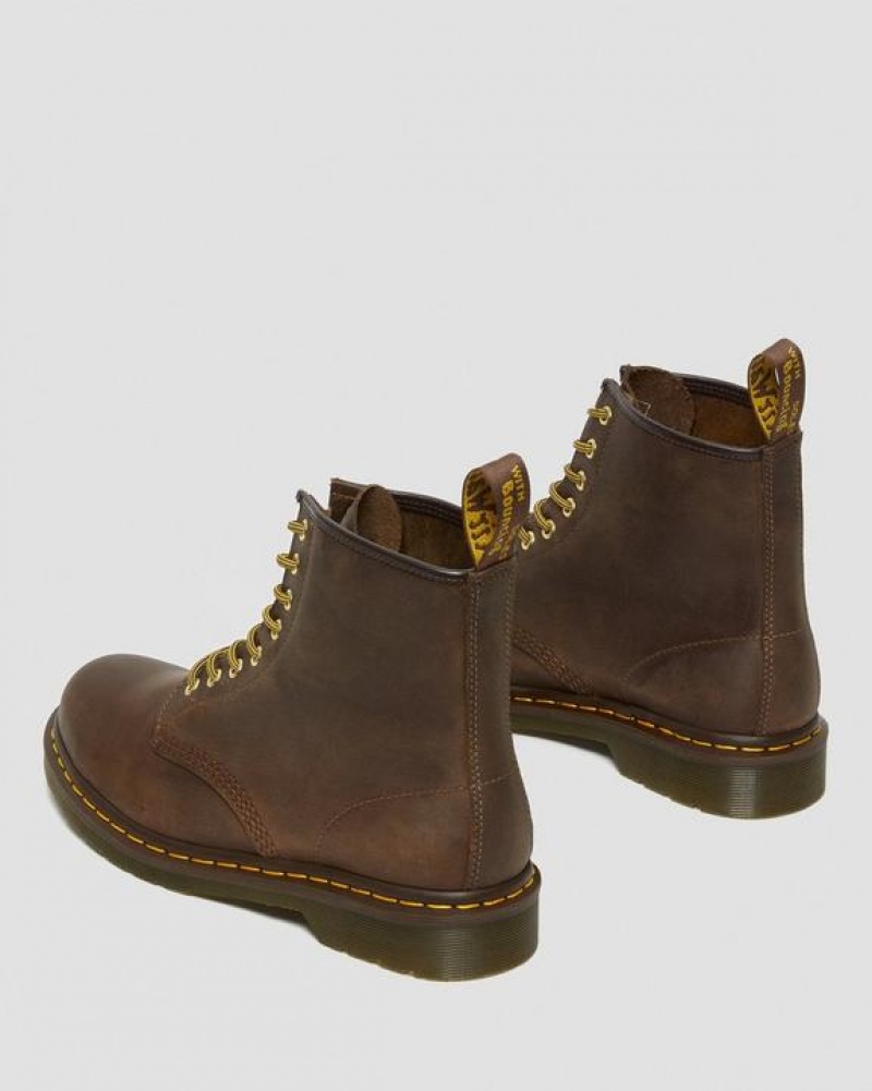 Dr Martens 1460 Crazy Horse Nahkaiset Pitsi Up Naisten Saappaat Ruskea | Suomi_Dr13135