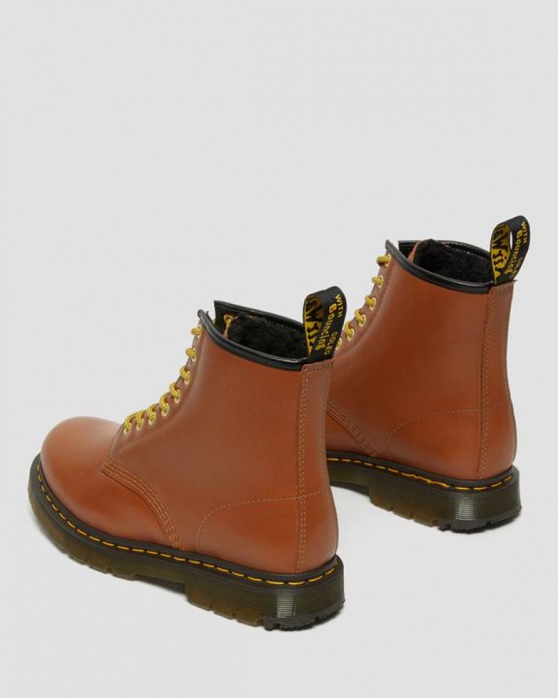 Dr Martens 1460 DM's Wintergrip Nahkaiset Pitsi Up Naisten Saappaat Ruskea | Suomi_Dr62684