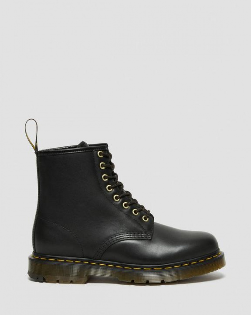 Dr Martens 1460 DM's Wintergrip Nahkaiset Pitsi Up Naisten Saappaat Mustat | Suomi_Dr60091