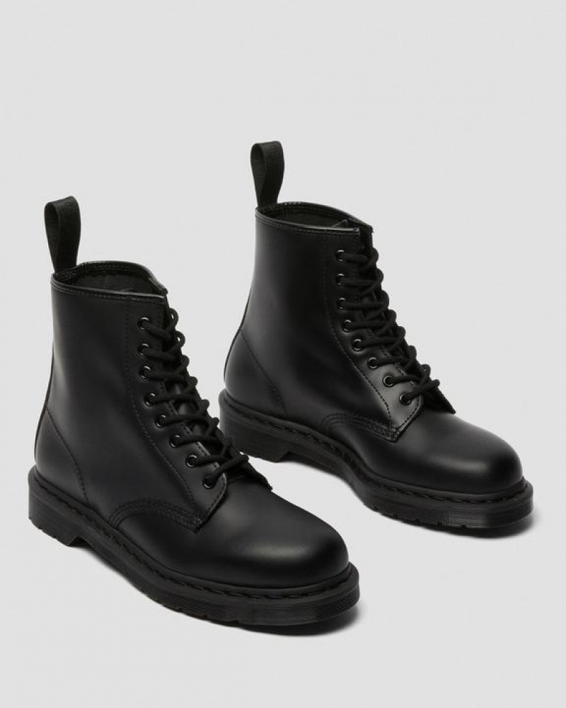 Dr Martens 1460 Mono Smooth Nahkaiset Pitsi Up Naisten Saappaat Mustat | Suomi_Dr74464