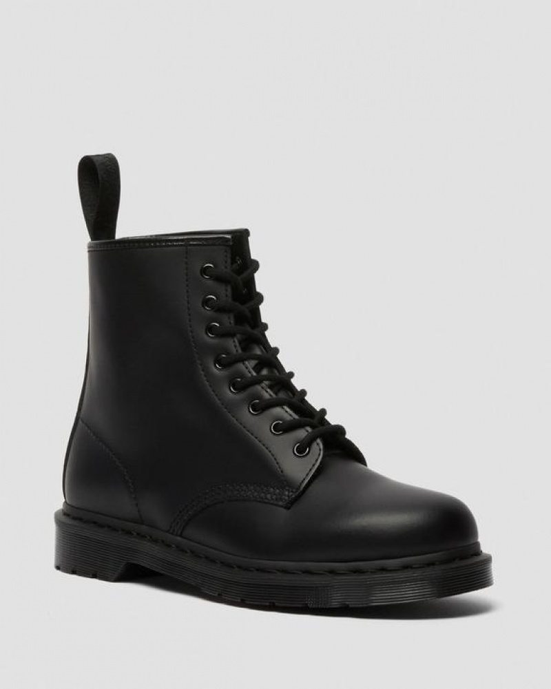 Dr Martens 1460 Mono Smooth Nahkaiset Pitsi Up Naisten Saappaat Mustat | Suomi_Dr74464