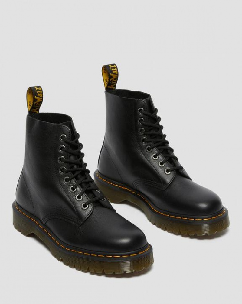 Dr Martens 1460 Pascal Bex Pisa Nahkaiset Pitsi Up Naisten Platform Kengät Mustat | Suomi_Dr98303