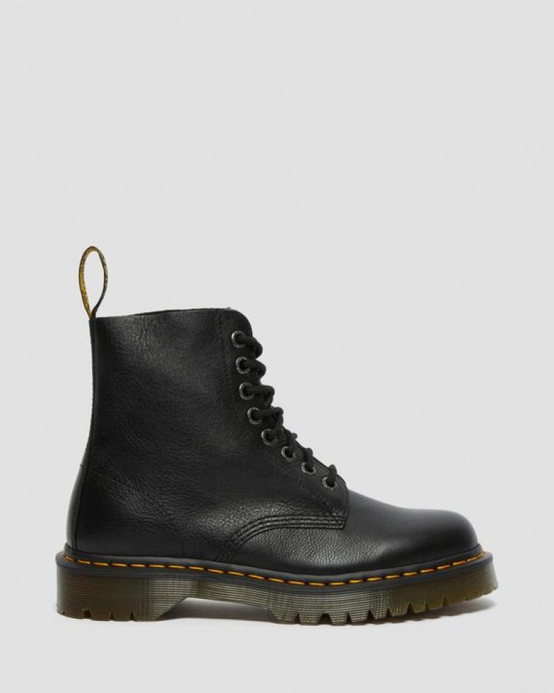 Dr Martens 1460 Pascal Bex Pisa Nahkaiset Pitsi Up Naisten Platform Kengät Mustat | Suomi_Dr98303