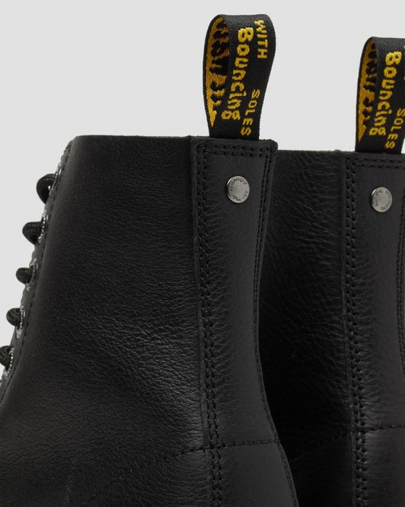 Dr Martens 1460 Pascal Max Nahkaiset Naisten Platform Kengät Mustat | Suomi_Dr52024