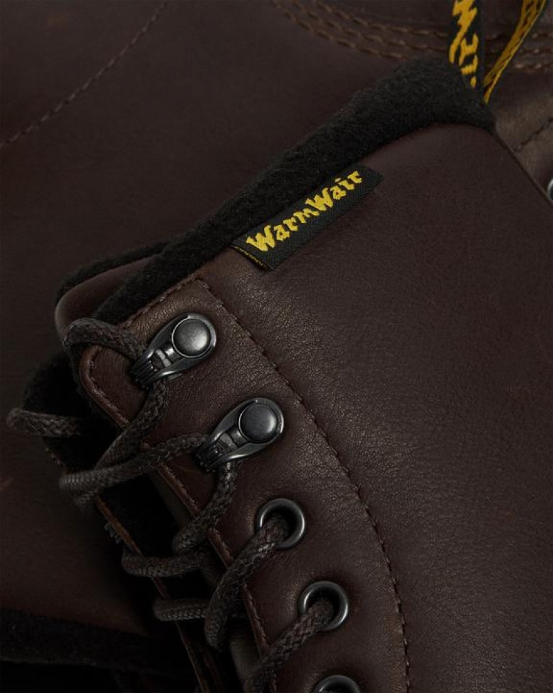 Dr Martens 1460 Pascal Warmwair Nahkaiset Pitsi Up Naisten Saappaat Tummanruskea | Suomi_Dr59661