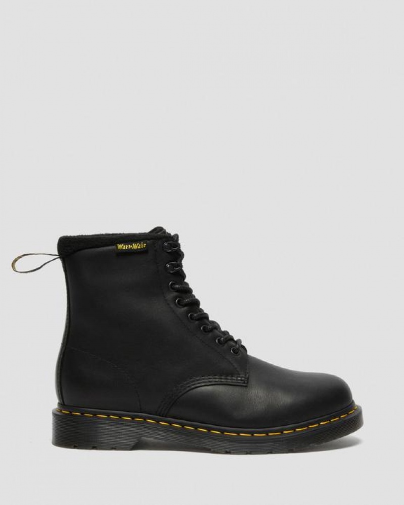 Dr Martens 1460 Pascal Warmwair Nahkaiset Pitsi Up Naisten Saappaat Mustat | Suomi_Dr87210