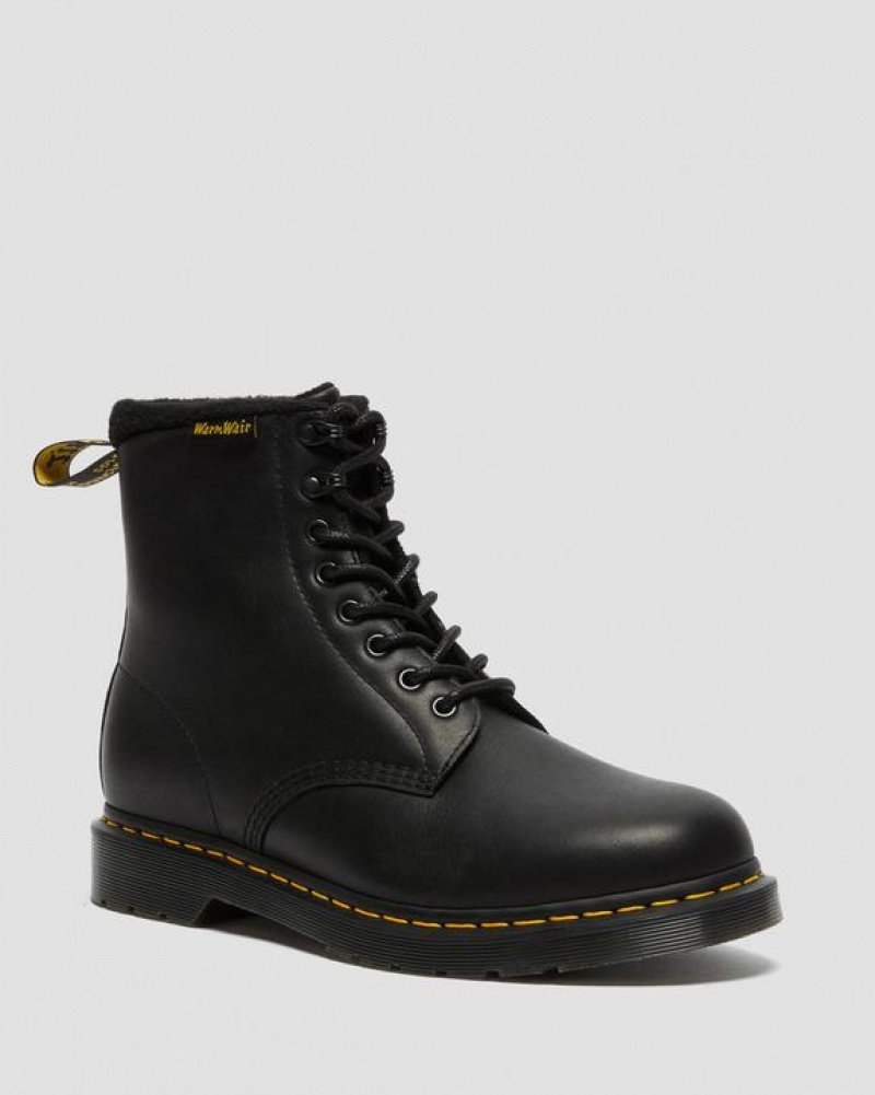 Dr Martens 1460 Pascal Warmwair Nahkaiset Pitsi Up Naisten Saappaat Mustat | Suomi_Dr87210