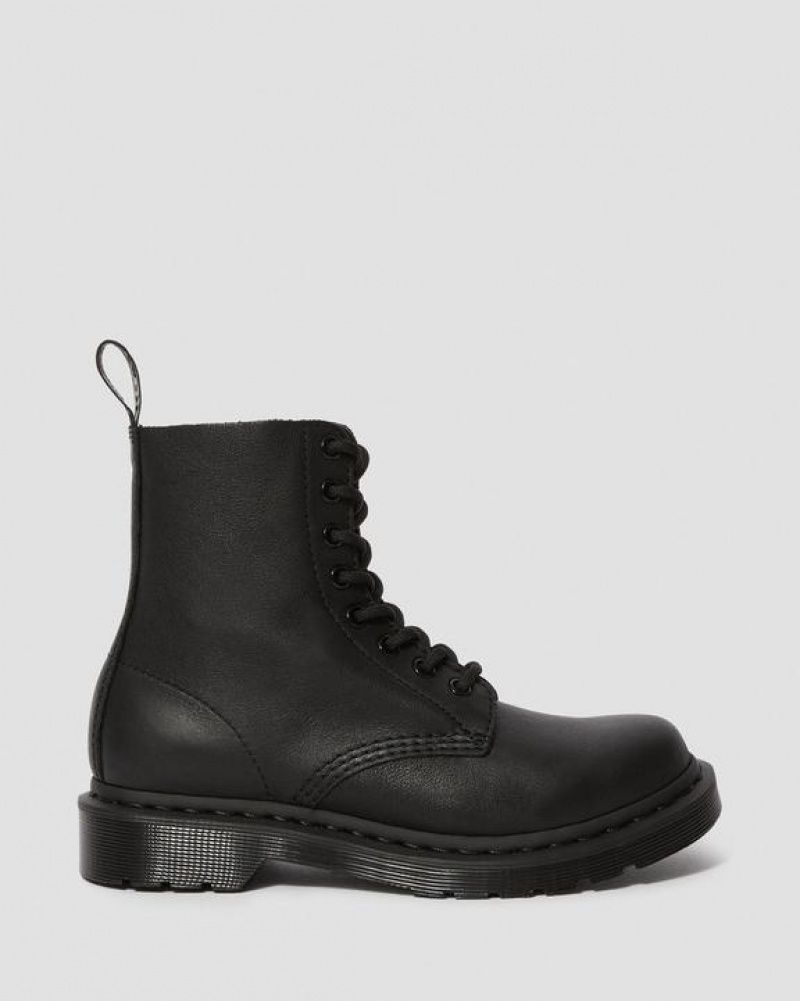 Dr Martens 1460 Pascal Women's Mono Pitsi Up Naisten Saappaat Mustat | Suomi_Dr90330