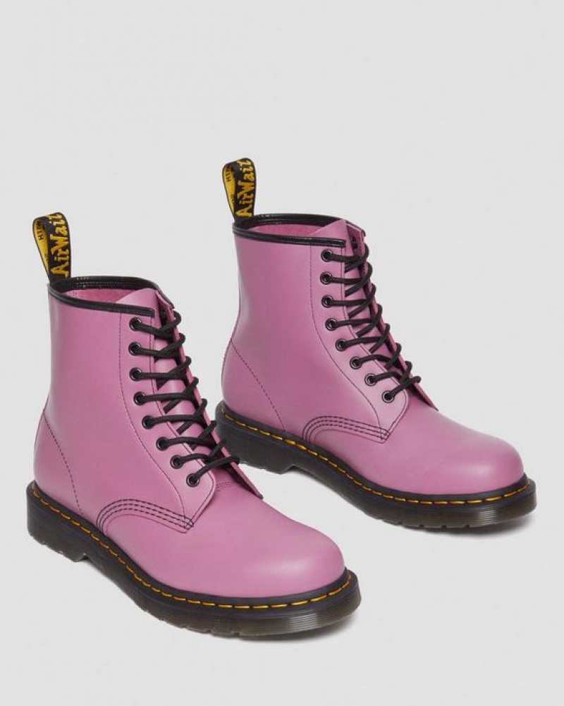 Dr Martens 1460 Smooth Nahkaiset Pitsi Up Naisten Saappaat Violetit | Suomi_Dr59241