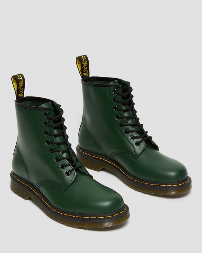 Dr Martens 1460 Smooth Nahkaiset Pitsi Up Naisten Saappaat Vihreä | Suomi_Dr76952