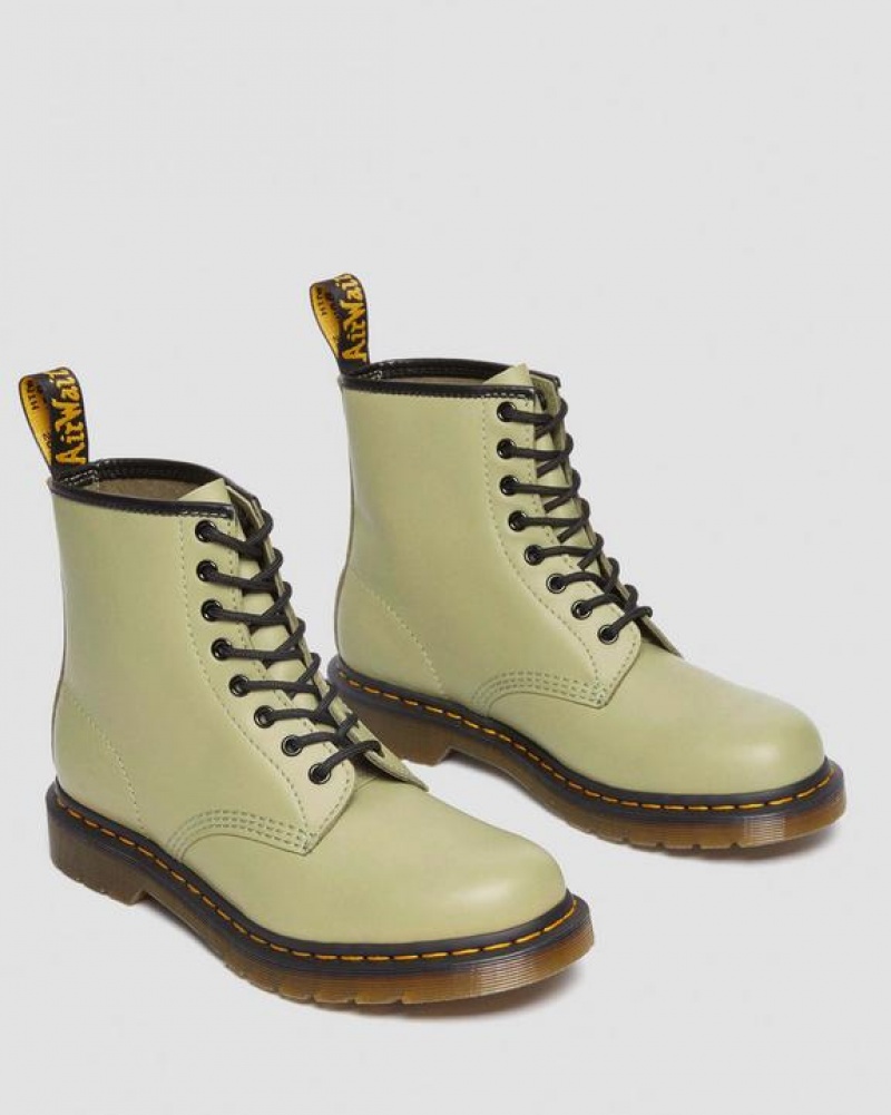 Dr Martens 1460 Smooth Nahkaiset Pitsi Up Miesten Saappaat Oliivinvihreä | Suomi_Dr80937