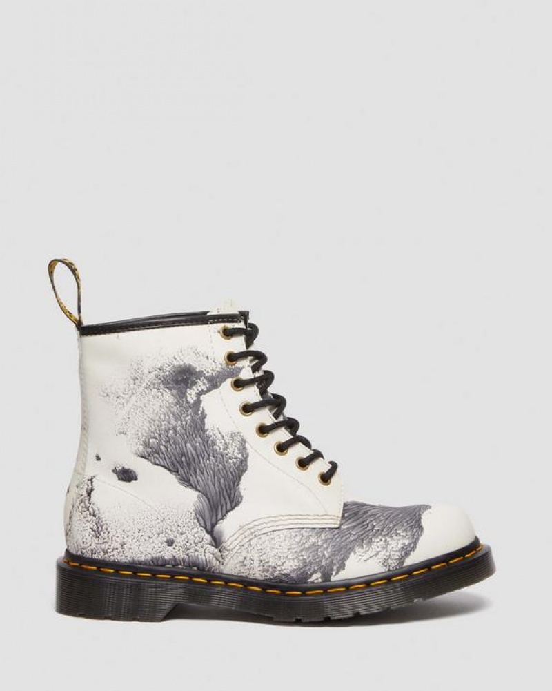 Dr Martens 1460 Tate 'Decalcomania' Backhand Nahkaiset Pitsi Up Naisten Saappaat Monivärinen | Suomi_Dr33698