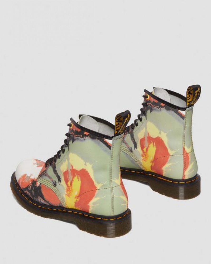 Dr Martens 1460 Tate 'Volcanic Flare' Nahkaiset Pitsi Up Naisten Saappaat Monivärinen | Suomi_Dr46536