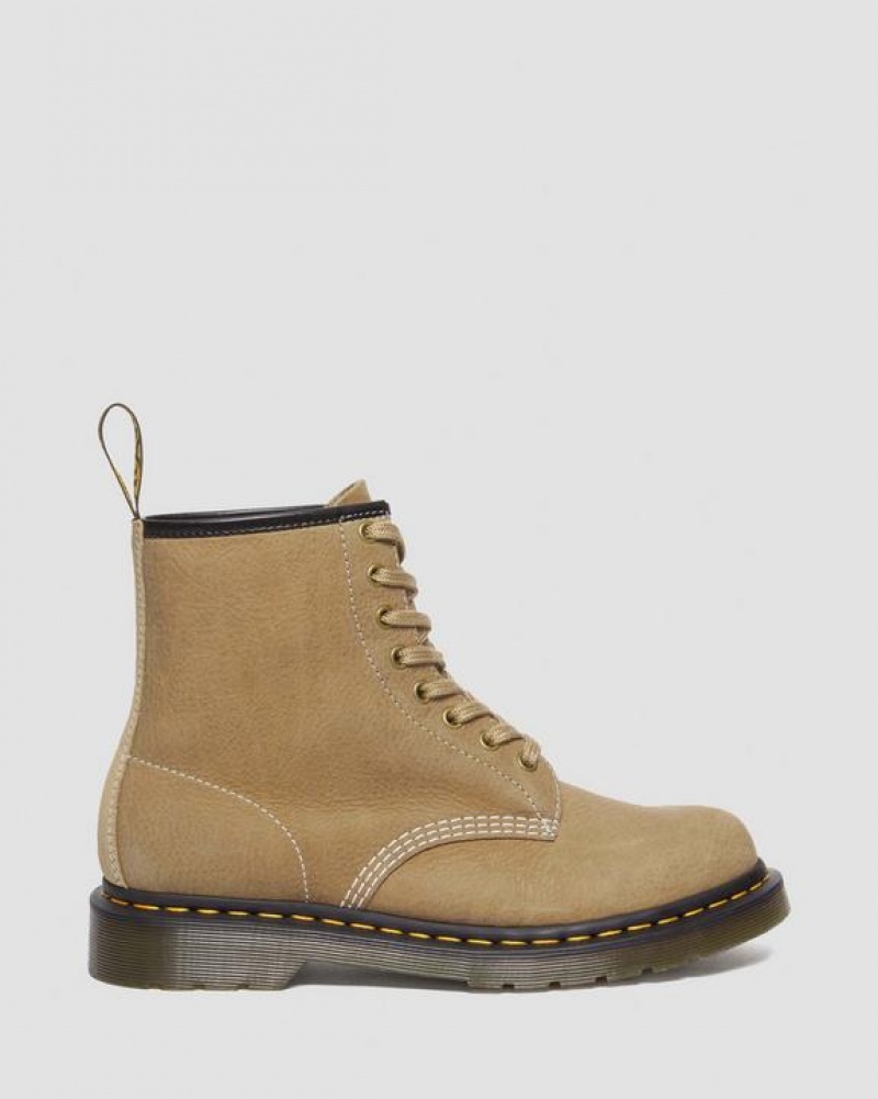 Dr Martens 1460 Tumbled Nubukki Nahkaiset Pitsi Up Naisten Saappaat Ruskea | Suomi_Dr75026