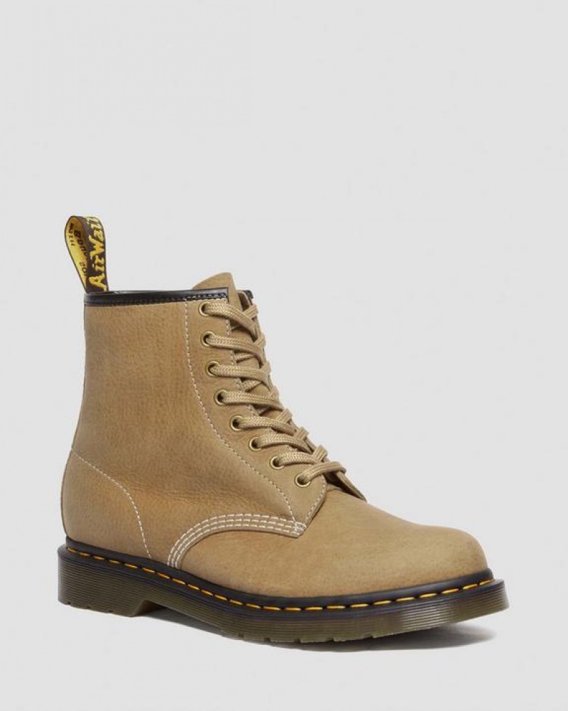 Dr Martens 1460 Tumbled Nubukki Nahkaiset Pitsi Up Naisten Saappaat Ruskea | Suomi_Dr75026