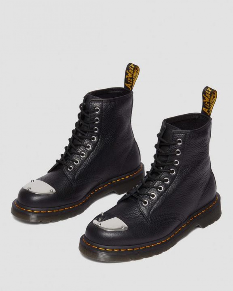 Dr Martens 1460 Varvas Plate Lunar Nahkaiset Jungle Zip Naisten Saappaat Mustat | Suomi_Dr17376