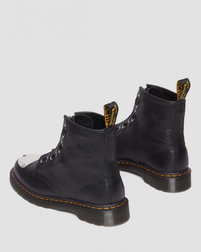 Dr Martens 1460 Varvas Plate Lunar Nahkaiset Jungle Zip Naisten Saappaat Mustat | Suomi_Dr17376