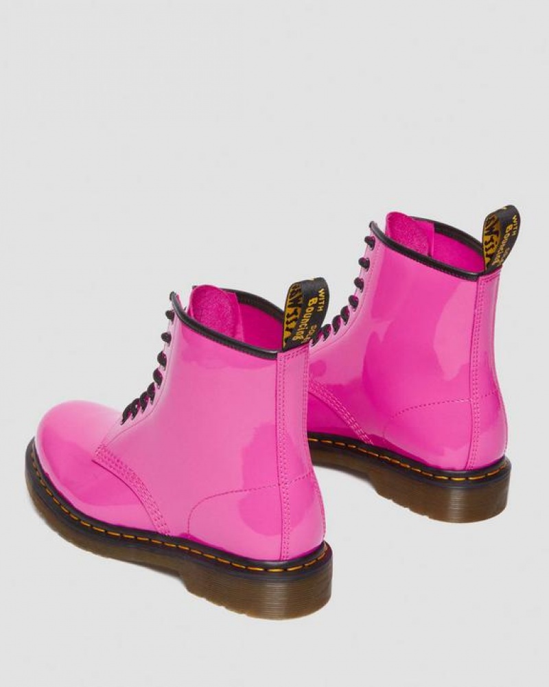 Dr Martens 1460 Women's Kiiltonahka Nahkaiset Pitsi Up Naisten Saappaat Pinkki | Suomi_Dr79730