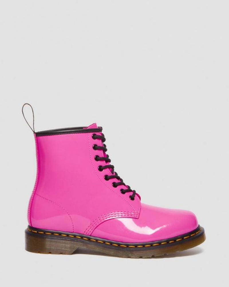 Dr Martens 1460 Women's Kiiltonahka Nahkaiset Pitsi Up Naisten Saappaat Pinkki | Suomi_Dr79730