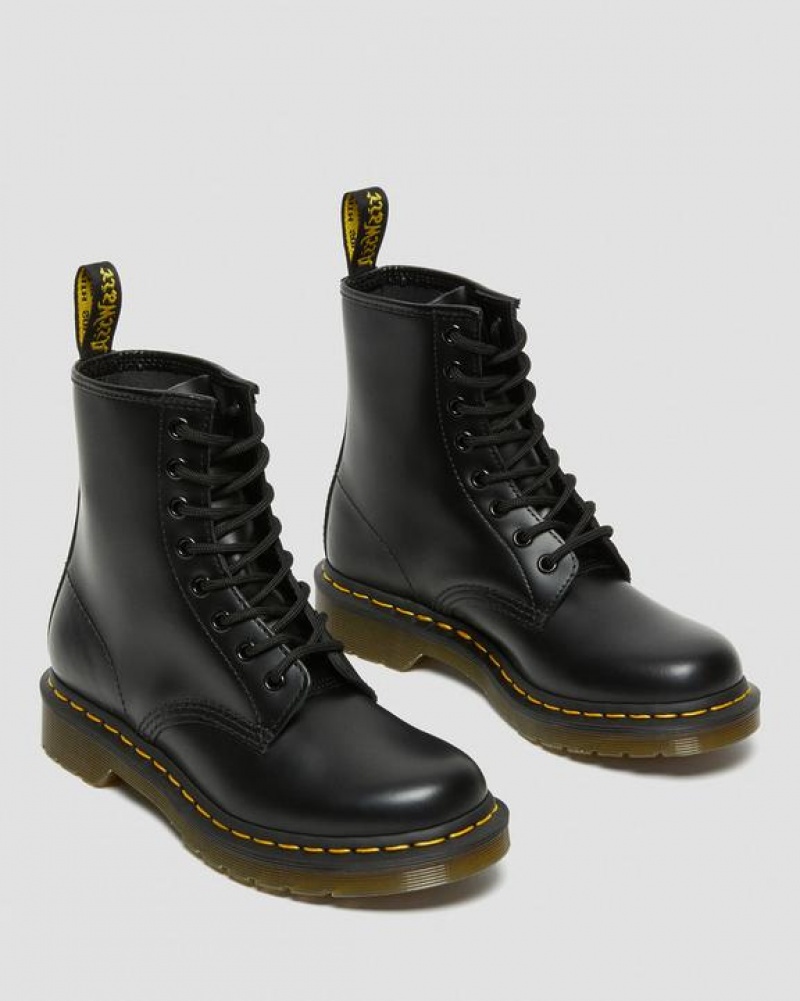 Dr Martens 1460 Women's Smooth Nahkaiset Pitsi Up Naisten Saappaat Mustat | Suomi_Dr39043