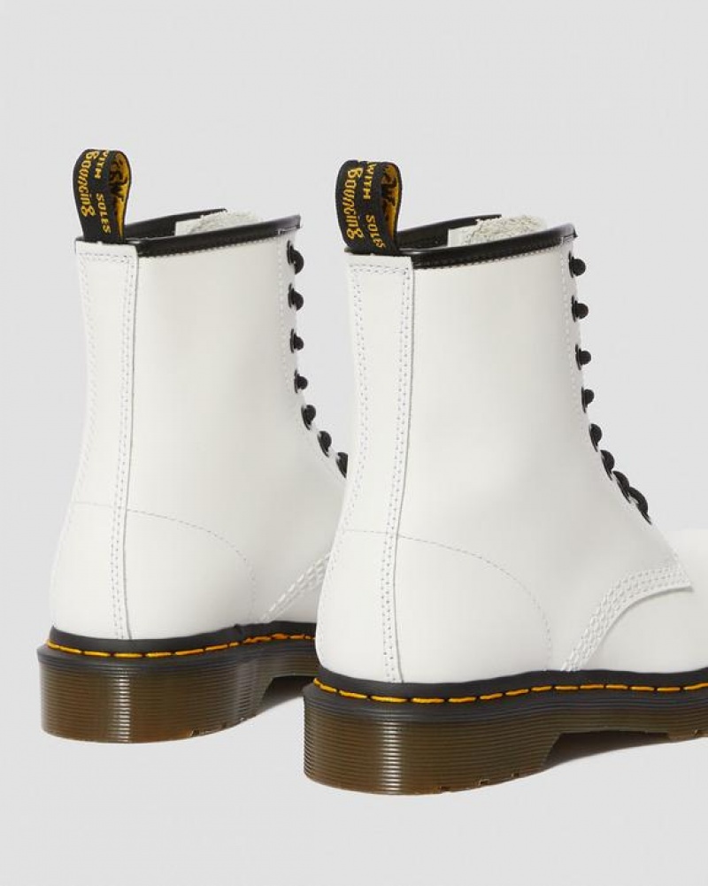 Dr Martens 1460 Women's Smooth Nahkaiset Pitsi Up Naisten Saappaat Valkoinen | Suomi_Dr54133