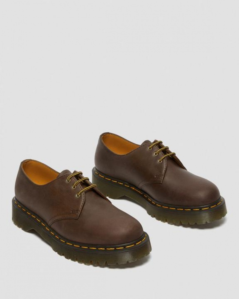 Dr Martens 1461 Bex Crazy Horse Nahkaiset Oxford Naisten Kengät Tummanruskea | Suomi_Dr89748