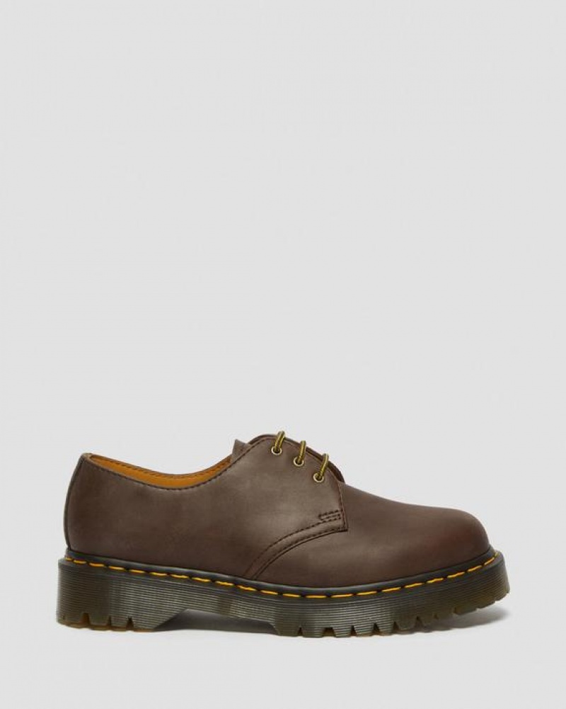 Dr Martens 1461 Bex Crazy Horse Nahkaiset Oxford Naisten Kengät Tummanruskea | Suomi_Dr89748