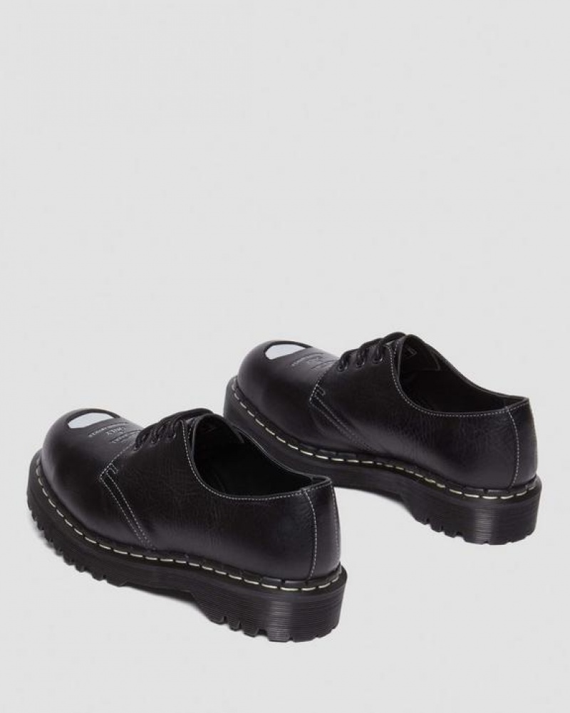 Dr Martens 1461 Bex Exposed Steel Varvas Oxford Miesten Kengät Mustat | Suomi_Dr39528