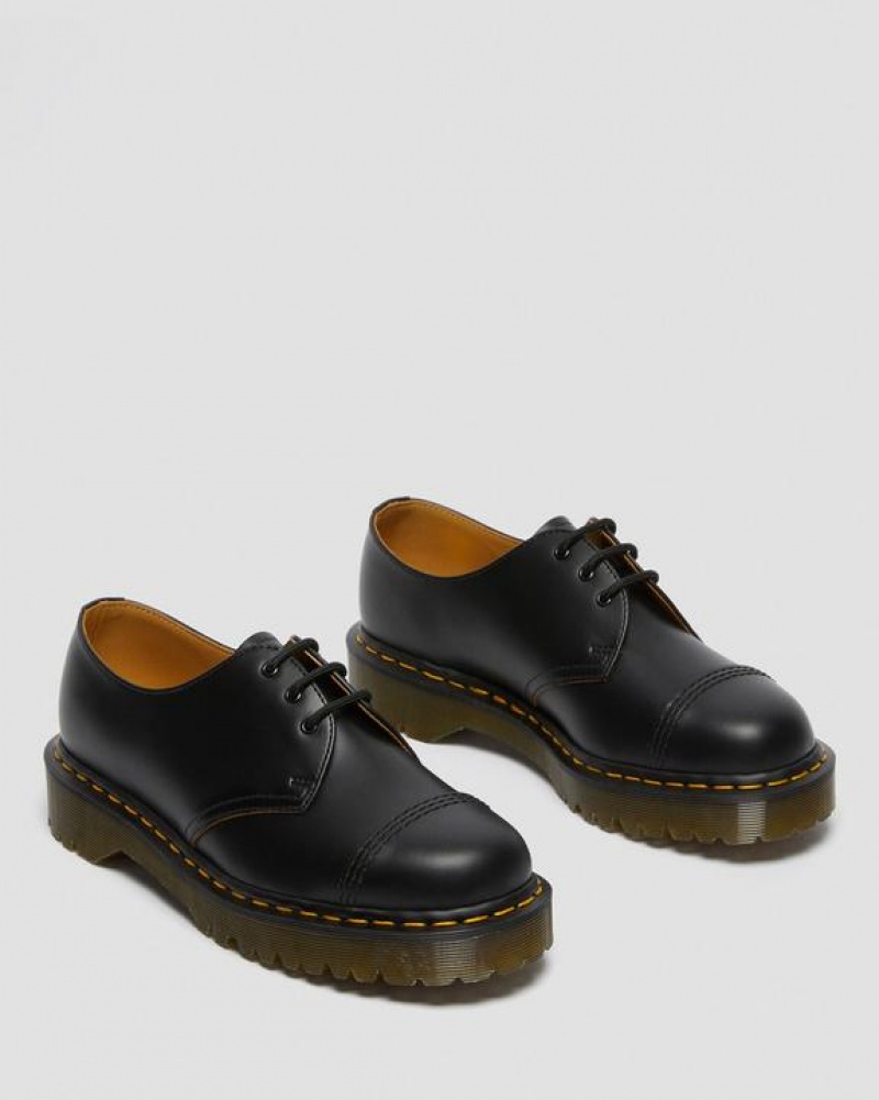 Dr Martens 1461 Bex Made in England Varvas Cap Oxford Naisten Kengät Mustat | Suomi_Dr38006