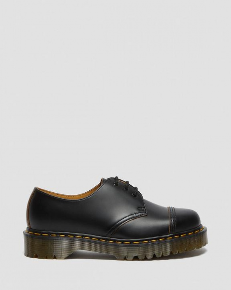 Dr Martens 1461 Bex Made in England Varvas Cap Oxford Naisten Kengät Mustat | Suomi_Dr38006