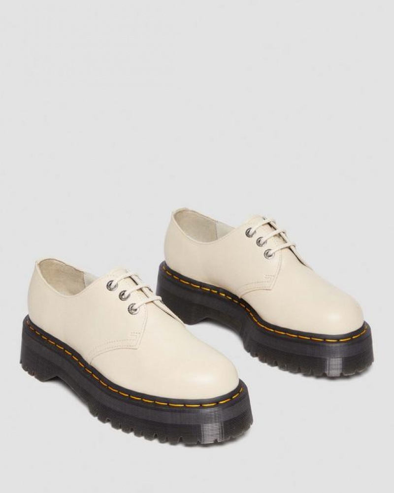 Dr Martens 1461 II Pisa Nahkaiset Platform Naisten Kengät Beige | Suomi_Dr26825