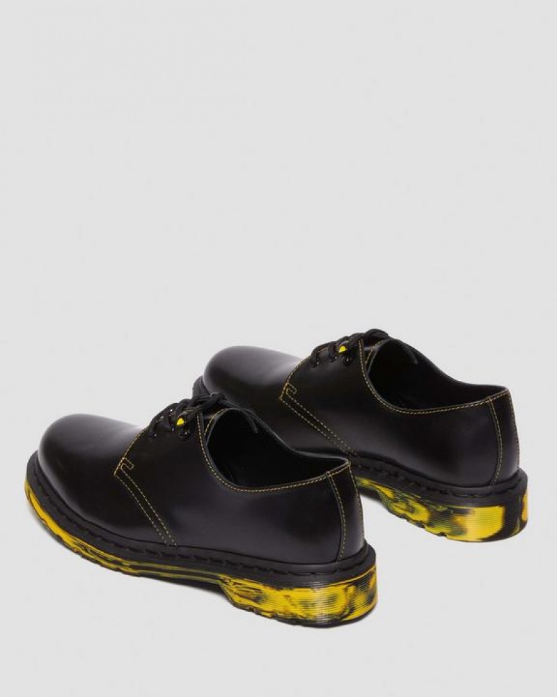 Dr Martens 1461 Marbled Sole Nahkaiset Oxford Naisten Kengät Mustat | Suomi_Dr70844