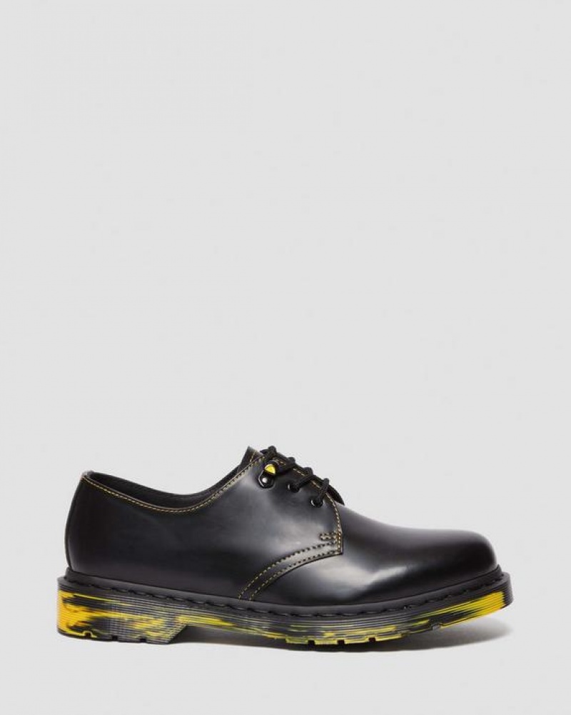 Dr Martens 1461 Marbled Sole Nahkaiset Oxford Naisten Kengät Mustat | Suomi_Dr70844