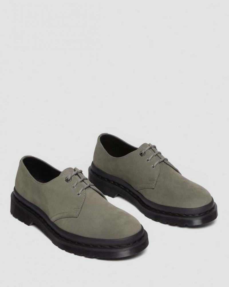 Dr Martens 1461 Milled Nubukki Oxford Miesten Kengät Harmaat | Suomi_Dr25333