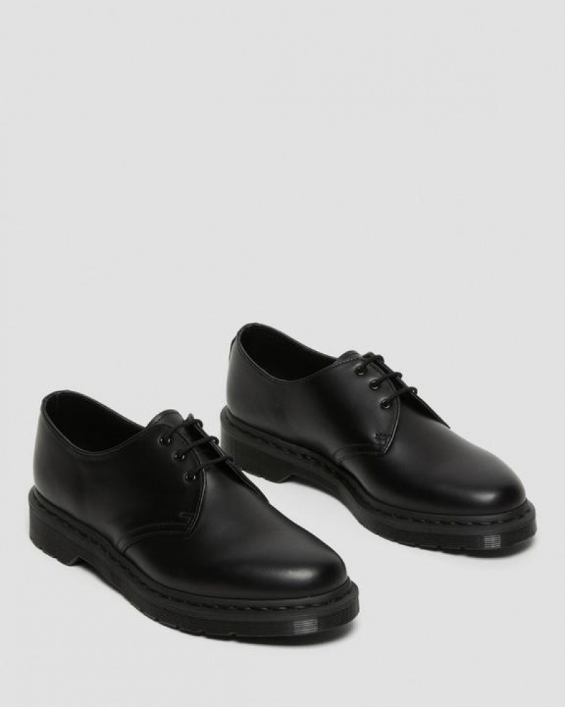 Dr Martens 1461 Mono Smooth Nahkaiset Oxford Miesten Kengät Mustat | Suomi_Dr28024