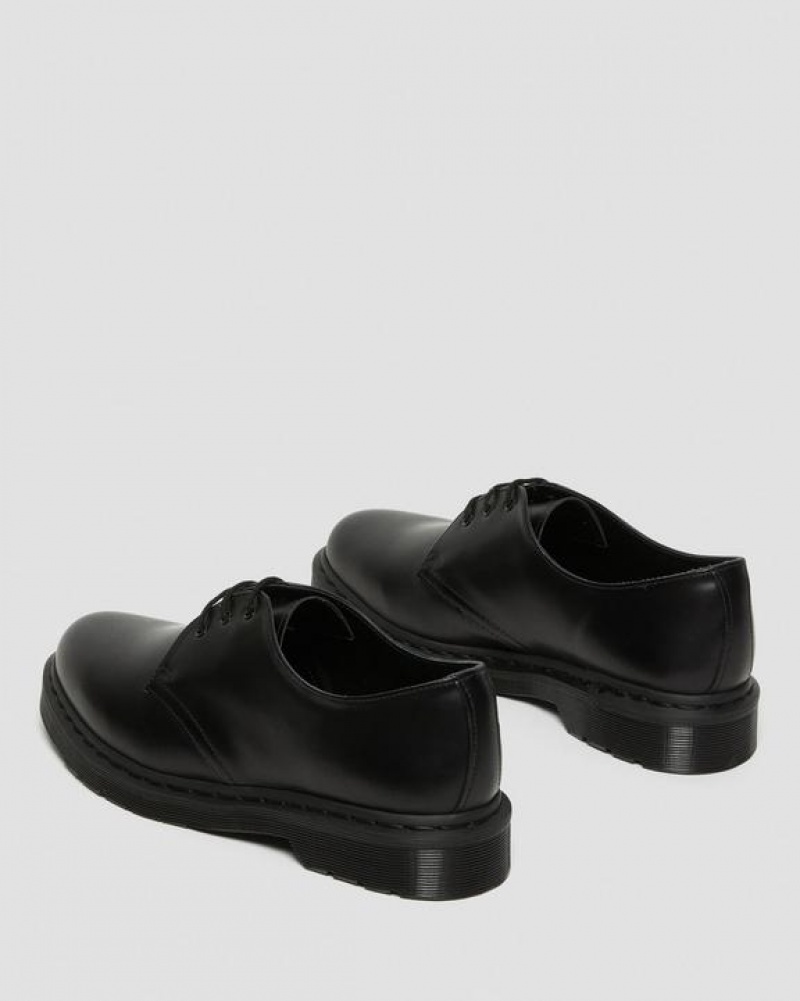 Dr Martens 1461 Mono Smooth Nahkaiset Oxford Miesten Kengät Mustat | Suomi_Dr28024