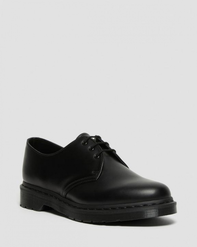 Dr Martens 1461 Mono Smooth Nahkaiset Oxford Miesten Kengät Mustat | Suomi_Dr28024