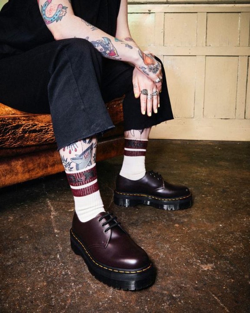 Dr Martens 1461 Smooth Nahkaiset Miesten Kengät Viininpunainen | Suomi_Dr45569