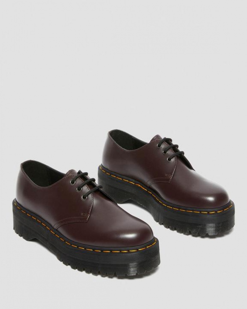 Dr Martens 1461 Smooth Nahkaiset Miesten Kengät Viininpunainen | Suomi_Dr45569