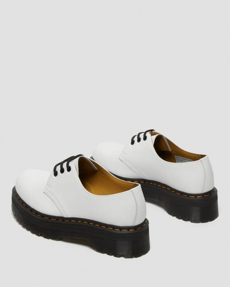 Dr Martens 1461 Smooth Nahkaiset Miesten Platform Kengät Valkoinen | Suomi_Dr83305